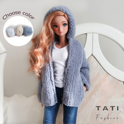 Soft Coat with Hood and Pockets for Smart Doll