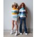 PATTERN: Sweater With Blue Stripes for Smart Doll