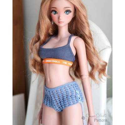 PDF: Mesh Shorts with Side Ties for Smart Doll