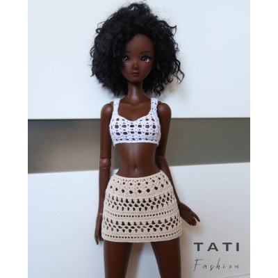Jumper, Top and Lace Skirt for Smart Doll
