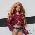Ripped Mesh Top for Smart Doll