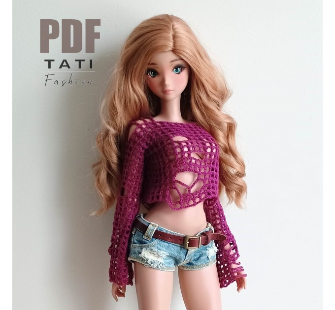 PATTERN: Ripped Mesh Top for Smart Doll