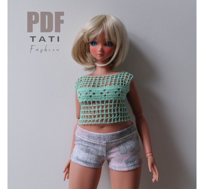 PDF: Mesh Top for Pear Smart Doll 60 cm