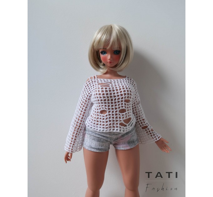 PDF: Ripped Mesh Top for Pear Smart Doll 60 cm