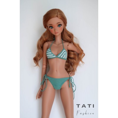 Striped Bikini Swimsuit “Marine Harmony” for Smart Doll
